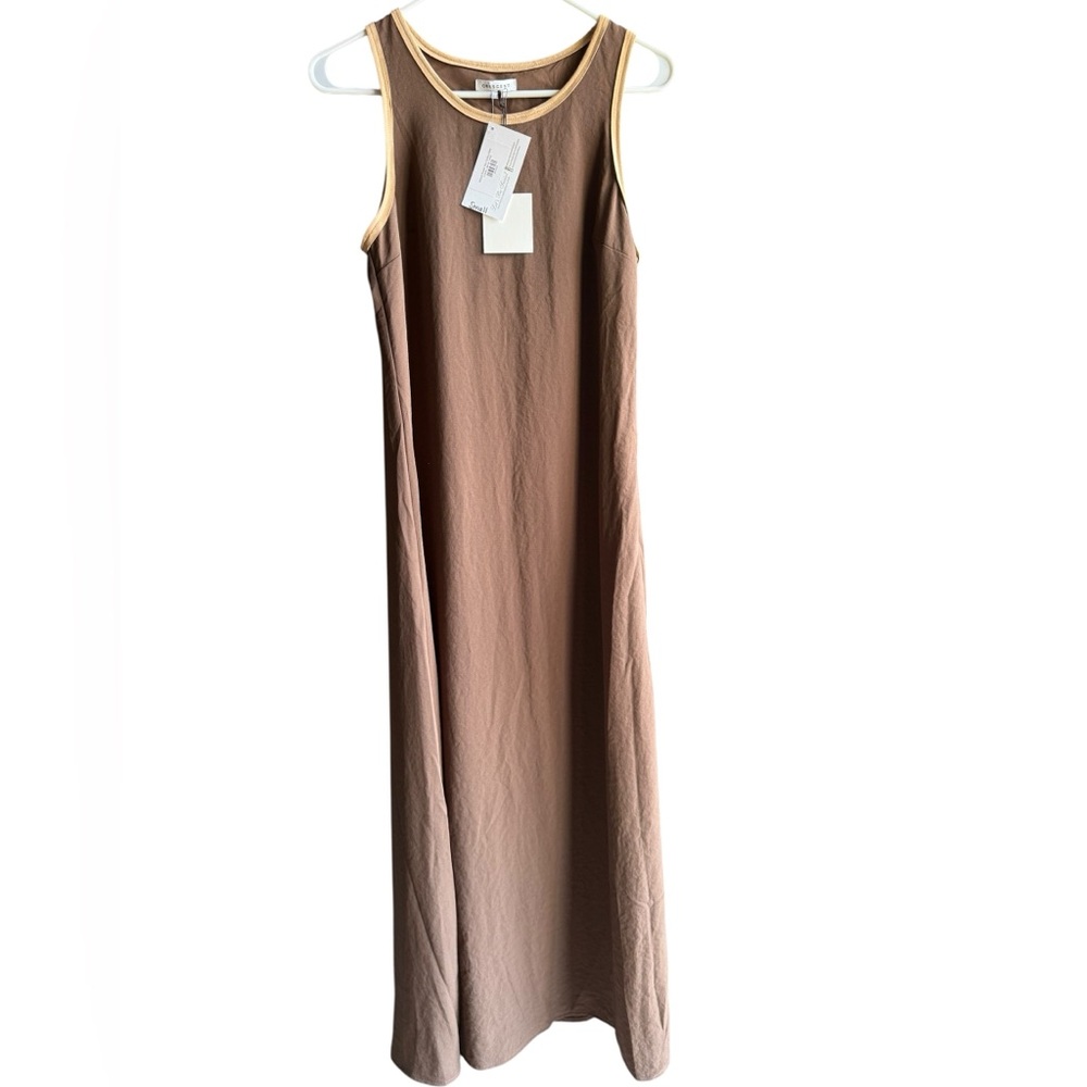 NWT Crescent Suede Trim Chiffon Maxi Size Small - Picture 4 of 10